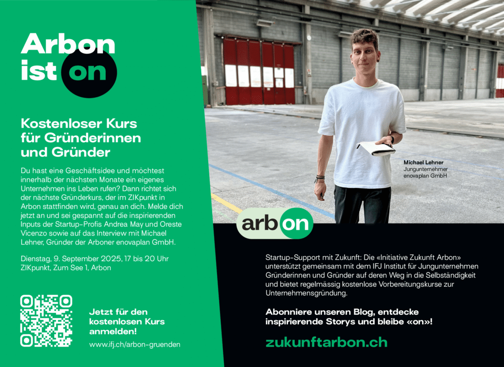 Veranstaltungsflyer Gründerkurs vom 9. September im ZIKpunkt